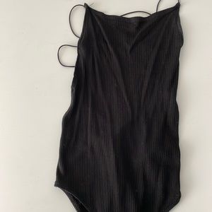 Brandy Melville open cross back bodysuit